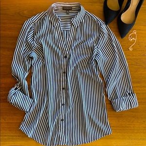 The Limited Black & White Long Sleeve Button-down